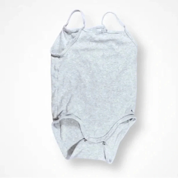 4/$20  H&M Light Gray Cotton Tank Onesie - Picture 1 of 4